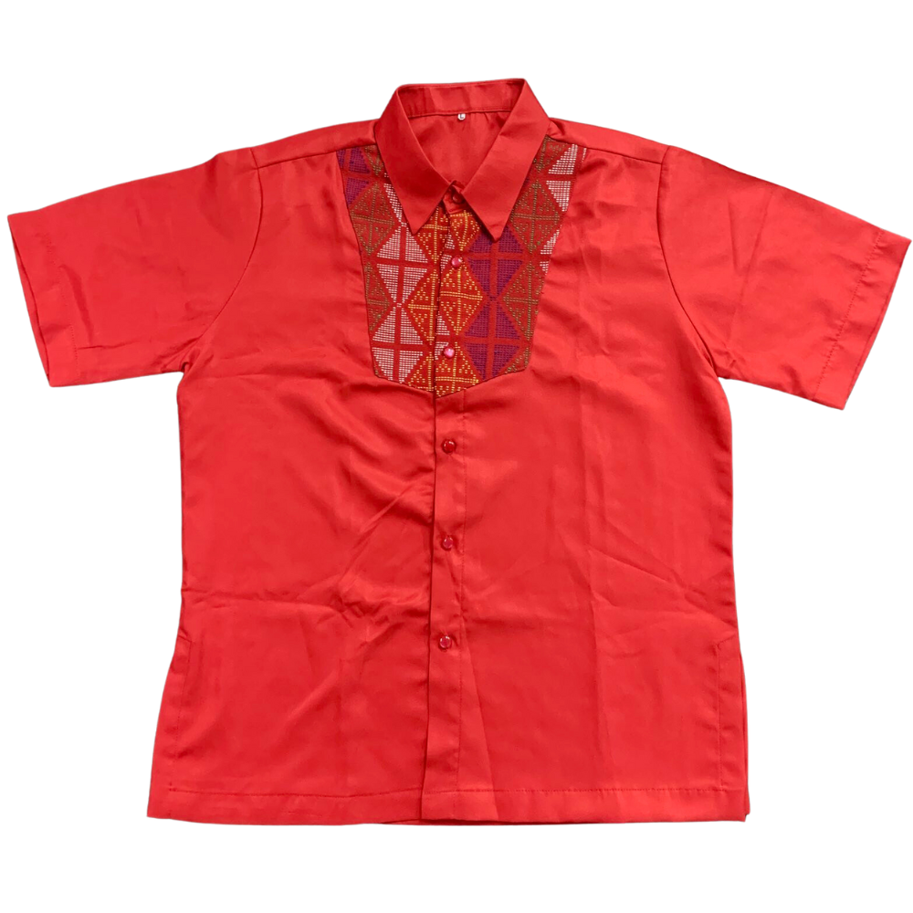 Hand-Woven Proud Pinoy Polo Shirt