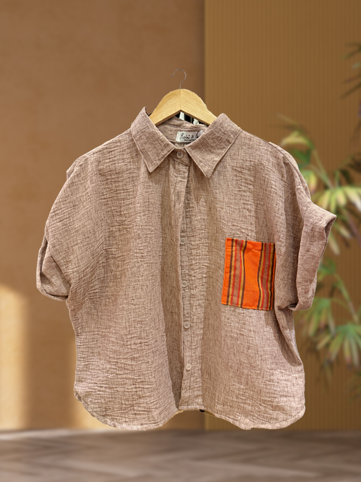 Button down Polo with Habi – Kahanga-hanga Pilipinas