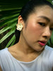 Florette Earrings - Ivory White