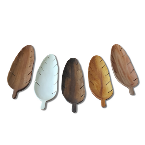 Wooden Leaf Tray (Large)