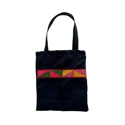 Navy Blue Tote Bag - Horizontal Sukip