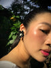Florette Earrings - Raven Black