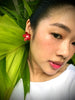 Florette Earrings - Scarlet Red
