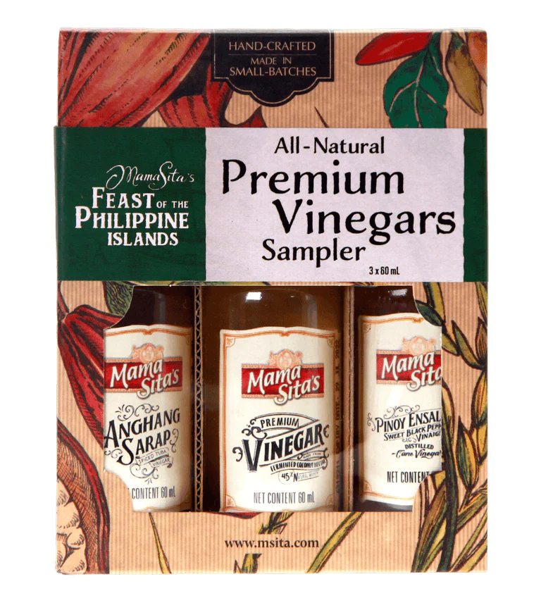 Mama Sita's All-Natural Premium Vinegar Sampler (3x60mL)