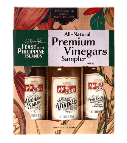 Mama Sita's All-Natural Premium Vinegar Sampler (3x60mL)