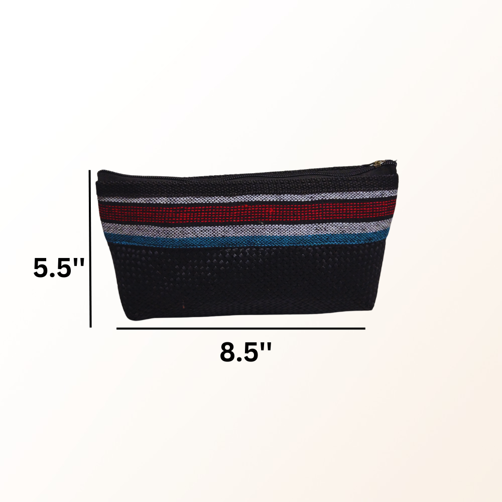 Banig Pouch with Baguio cloth