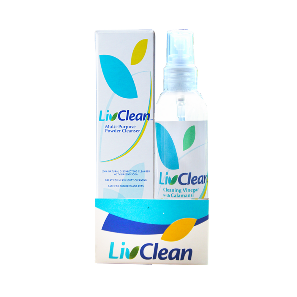 LivClean Trial Kit (LivClean Cleaning Vinegar with Calamansi + Multipurpose Powder Cleanser)