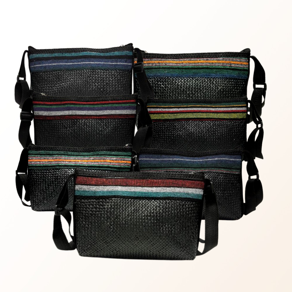 Banig Sling bag with baguio cloth