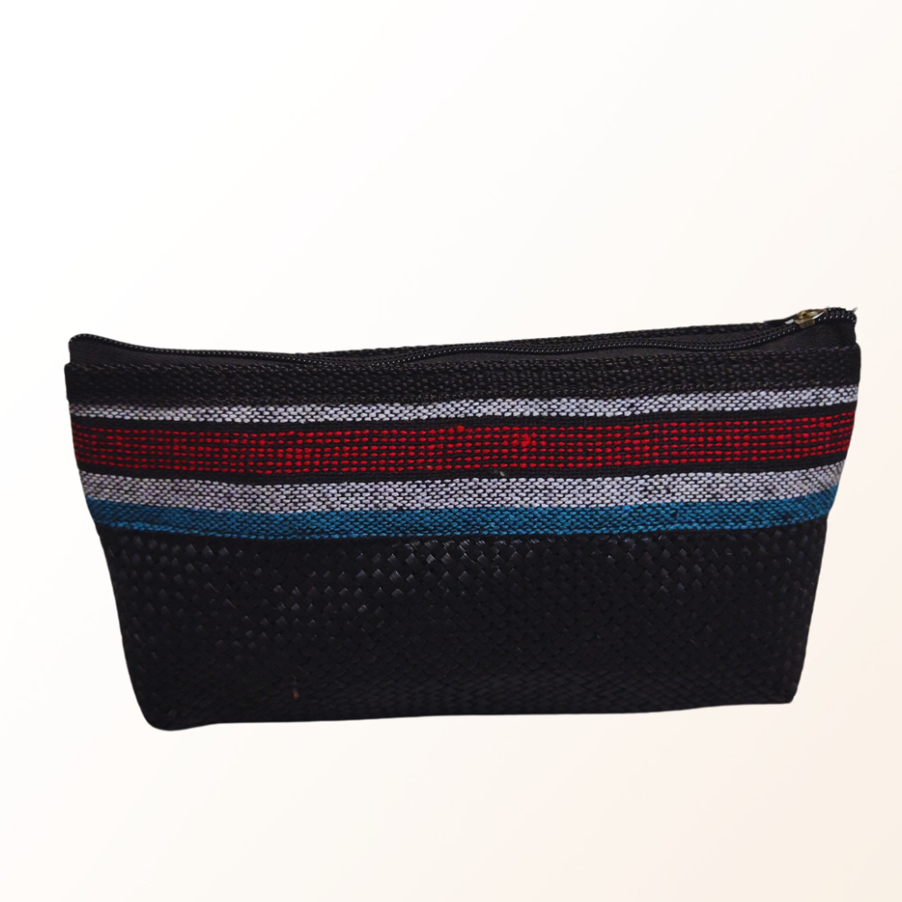 Banig Pouch with Baguio cloth
