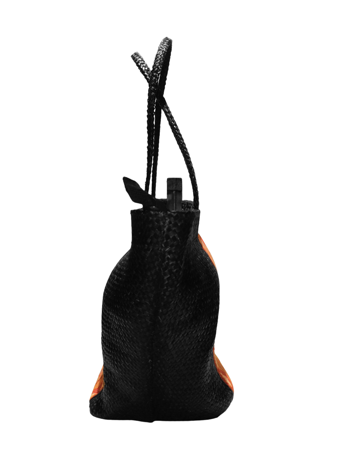 Black Bag with Baguio Cloth - Medium