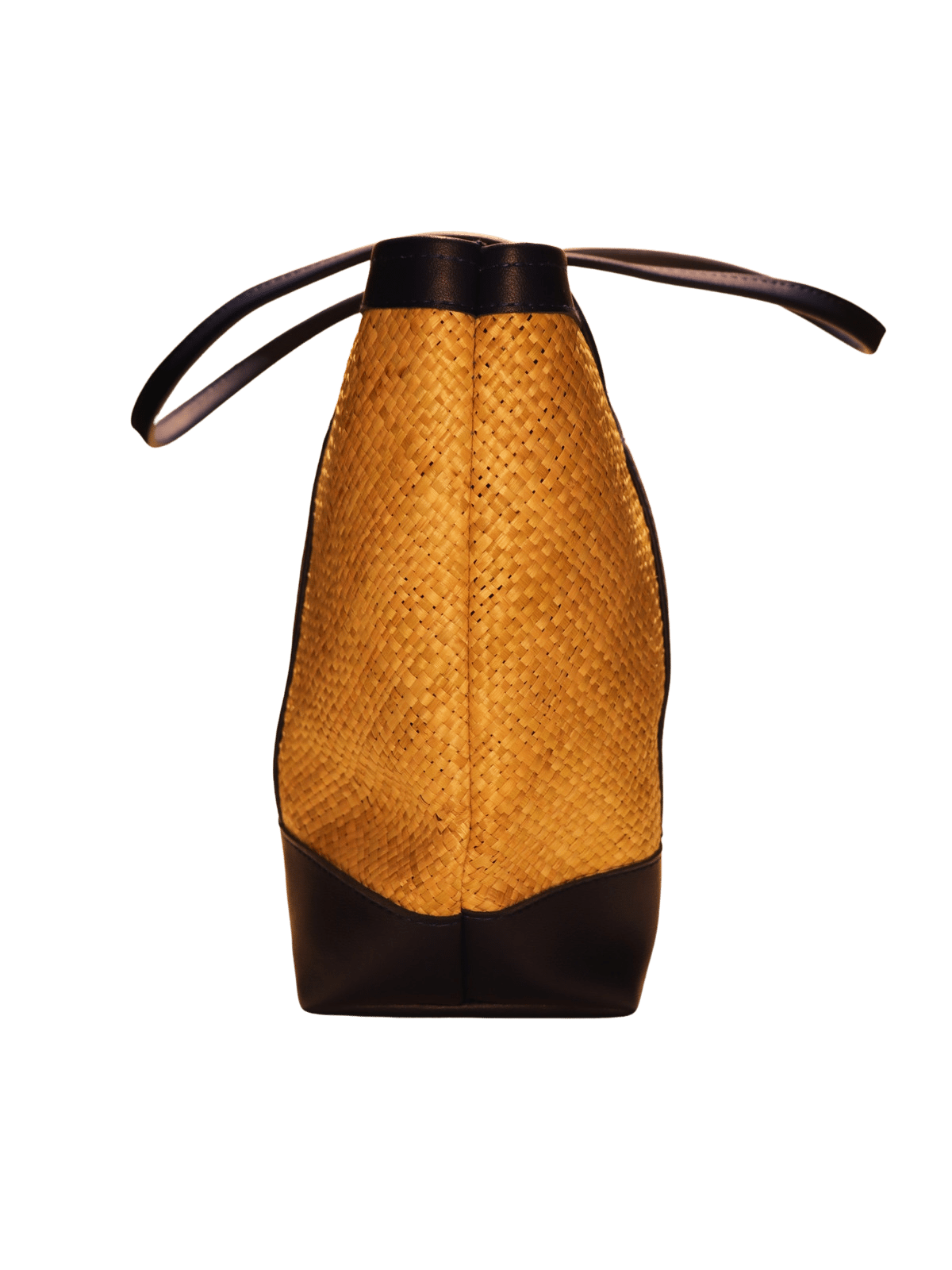 Bag with Tikog & Leather - Large