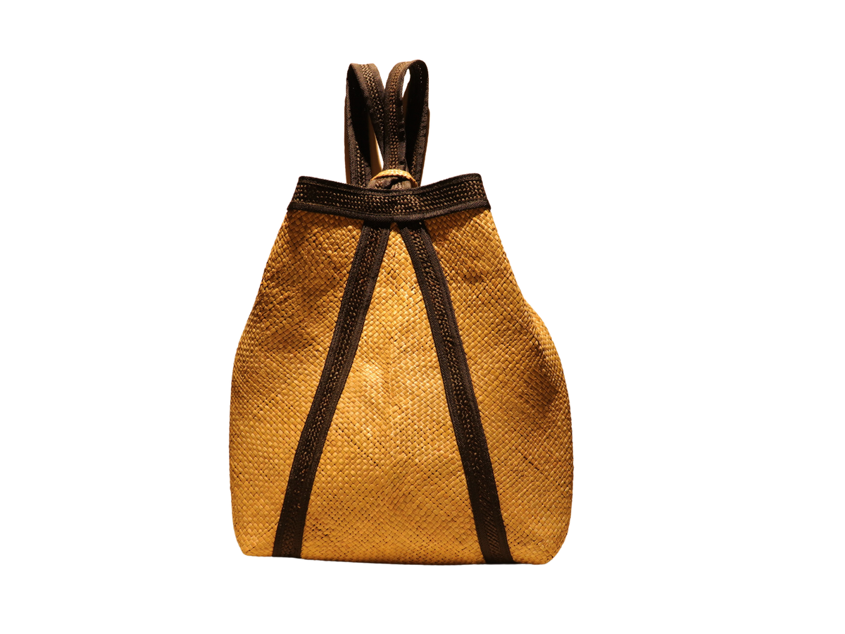Bag with Baguio Cloth and Tikog - Medium